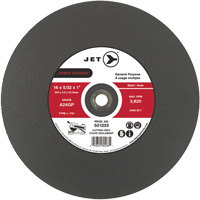 A24GP Power Abrasive Cut-Off Wheel, 20" x 5/32", 1" Arbor, Type 1, 3000 RPM M & M Nord Ouest Inc