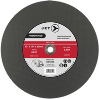 A24R PowerPlus Cut-Off Wheel, 12" x 1/8", 20 mm Arbor, Type 1, 6600 RPM M & M Nord Ouest Inc