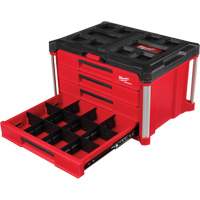 Boîte à outils avec 4 tiroirs PackOut<sup>MC</sup>, 22-1/5" la x 14-3/10" h, Rouge UAW031 | M & M Nord Ouest Inc