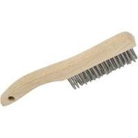 4SHSS Brosse &agrave; r&eacute;curer manuelle, Acier inoxydable, 4 x 16 rangs de fils, Longueur 10" M & M Nord Ouest Inc