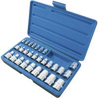 SS328TS External Socket Sets, Torx&reg;, 1/2"/1/4"/3/8" Drive, 28 Pcs M & M Nord Ouest Inc