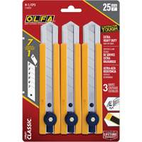 H-1 Classic Extra Heavy-Duty Utility Knife with Rubber Grip Inset, 25 mm M & M Nord Ouest Inc