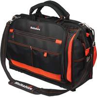 18" Multi-Compartment Tool Carrier, Ballistic Polyester, 50 Pockets, Black/Red M & M Nord Ouest Inc
