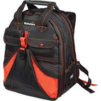 Deluxe Tool Backpack, Black/Red, Ballistic/Polyester M & M Nord Ouest Inc