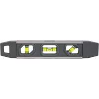 Torpedo Level, 9" L, Aluminum, 3 Vials, Magnetic M & M Nord Ouest Inc