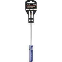 Blue Transparent Striped Slotted Screwdriver, 3/16" Tip, Round, Plastic Handle M & M Nord Ouest Inc