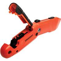 Auto-Retracting Safety Knife, 1", Steel, Aluminum Handle M & M Nord Ouest Inc