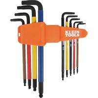 Jeu de cl&eacute; hex de style L extra longues et chromocod&eacute;es avec support, 9 mcx, Imp&eacute;rial M & M Nord Ouest Inc
