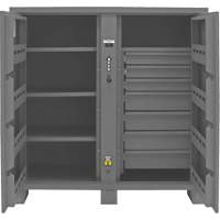 Jobsite Storage Cabinet, Steel, 59 Cubic Feet, Grey M & M Nord Ouest Inc