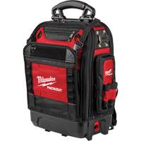 PackOut Structured Backpack, 9-1/2" L x 18" W, Black/Red, Polyester M & M Nord Ouest Inc