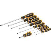 Slotted Dual Material Screwdriver Set in Foam Storage Tray, 9 Pcs. M & M Nord Ouest Inc
