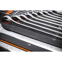 Jeu de cl&eacute;s mixtes SAE et longues &agrave; 12 pans dans un plateau de rangement en mousse, Ouverte, 19 morceaux, Imp&eacute;rial M & M Nord Ouest Inc