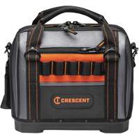 14" Tradesman Closed Top Tool Bag, Polyester, 32 Pockets, Black/Grey M & M Nord Ouest Inc