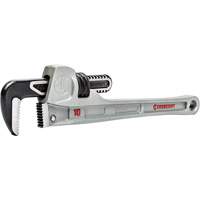 Slim Jaw Pipe Wrench, 1-9/10" Jaw Capacity, 10" Long, Powder Coated Finish, None Handle M & M Nord Ouest Inc