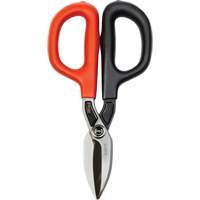 Cisaille de ferblantier droite, Longueur de coupe de 1-31/50", Coupe Droit M & M Nord Ouest Inc