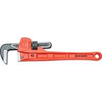 SLIM JAW Pipe Wrench, 1-9/10" Jaw Capacity, 10" Long, Powder Coated Finish, Non-Ergonomic Handle M & M Nord Ouest Inc