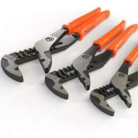 Z2 K9 Straight Jaw Dipped Handle Tongue & Groove Plier Set, 3 Pieces M & M Nord Ouest Inc