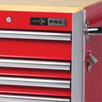 PRC7215 Pro Series Roller Cabinet, 15 Drawers, 72" W x 24" D x Red M & M Nord Ouest Inc