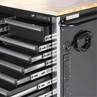 HDRC7220 HD Series Roller Cabinet, 20 Drawers, 72" W x 24" D x 42-3/10" H, Black M & M Nord Ouest Inc