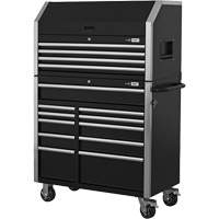 HDCC-4115 HD Series Toolbox Combo, 21-1/2" D x 44-1/5" W x 63-3/10" H, Black M & M Nord Ouest Inc