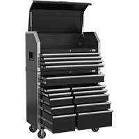 HDCC-4115 HD Series Toolbox Combo, 21-1/2" D x 44-1/5" W x 63-3/10" H, Black M & M Nord Ouest Inc