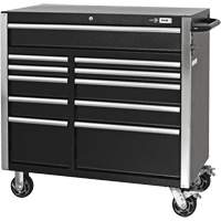 HDCC-4115 HD Series Toolbox Combo, 21-1/2" D x 44-1/5" W x 63-3/10" H, Black M & M Nord Ouest Inc