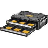 Bloc &agrave; 2 tiroirs TOUGHSYSTEM 2.0 DXL, 30" x 21-13/20" x 10", Noir/Jaune M & M Nord Ouest Inc