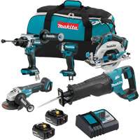 Ensemble de 5 outils sans balai 18V LXT, Lithium-ion, 18 V M & M Nord Ouest Inc