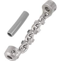 Chaîne de nettoyage de tuyaux de 1-1/4" - 1-1/2" pour c&acirc;ble de serpent &agrave; chaîne de 1/4" M & M Nord Ouest Inc