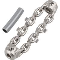 Chaîne de nettoyage de tuyaux de 2" pour c&acirc;ble de serpent &agrave; chaîne de 1/4" M & M Nord Ouest Inc