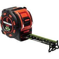 Ruban &agrave; mesurer Shockforce NITE EYE, 1-1/4" x 16'/5 m, Marques de goujon M&eacute;trique/SAE M & M Nord Ouest Inc