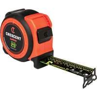  Ruban &agrave; mesurer CONTROLTOUCH NITE EYE, 1-3/16" x 25', Marques de goujon SAE M & M Nord Ouest Inc