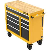 Heavy-Duty Mobile Workstation, 8 Drawers, 40" W x Yellow M & M Nord Ouest Inc