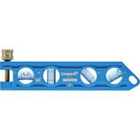 Niveau torpille moul&eacute; sous pression TRUE BLUE, 6" lo, Aluminium, 4 fioles M & M Nord Ouest Inc
