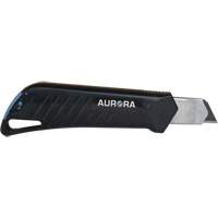 18mm Professional Knife with Ratchet, Stainless Steel, Heavy-Duty, Plastic Handle M & M Nord Ouest Inc