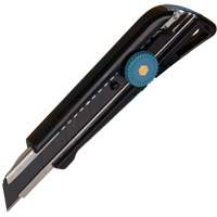 18mm Professional Knife with Ratchet, Stainless Steel, Heavy-Duty, Plastic Handle M & M Nord Ouest Inc