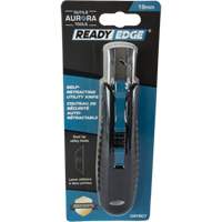 Standard-Duty Retractable Safety Knife, Stainless Steel, Rubber Handle M & M Nord Ouest Inc