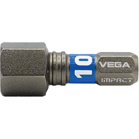 Embout Impactech, Hexagonale, 10 mm, Prise 1/4" M & M Nord Ouest Inc