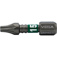 Embout Impactech, Torx inviolable, T-15, Prise 1/4" M & M Nord Ouest Inc