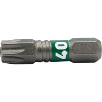 Embout Impactech, Torx inviolable, T-40, Prise 1/4" M & M Nord Ouest Inc