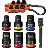 Grab-And-Go Impact Socket Set, SAE, 7 Pcs, Impact, 3/8" Drive Size M & M Nord Ouest Inc