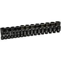 6 Point SAE Socket Set, 29 Pcs, Impact, 3/4" Drive Size, Deep M & M Nord Ouest Inc