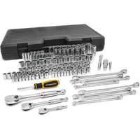 1/4", 3/8" & 1/2" Drive 6 & 12 Point Standard & Deep SAE/Metric Mechanics Tool Set M & M Nord Ouest Inc