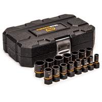 Bolt Biter Extraction Socket Set, 15 Pcs, Impact, 1/4"/3/8" Drive Size M & M Nord Ouest Inc