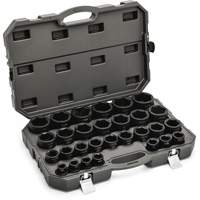 6 Point SAE Socket Set, 29 Pcs, Impact, 3/4" Drive Size M & M Nord Ouest Inc