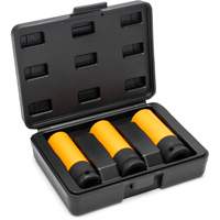 Metric High-Strength Wheel Protector Socket Set, 3 Pcs, Impact, 1/2" Drive Size, Deep M & M Nord Ouest Inc