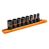 Bolt Biter Extraction Socket Set, 8 Pcs, Impact, 1/4"/3/8" Drive Size M & M Nord Ouest Inc