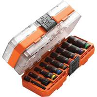 KNECT Drive Socket Set, 9 Pcs, Impact, 3/8" Drive Size, Deep M & M Nord Ouest Inc