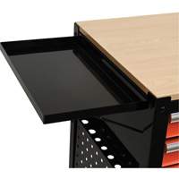 Utility Cart, 4 Drawers, Black/Orange M & M Nord Ouest Inc