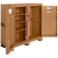 Model 111 Jobsite Cabinet with Padlock, Steel, 47.5 Cubic Feet, Tan M & M Nord Ouest Inc